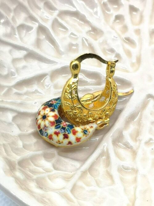 Tiny Golden Hoop Earrings