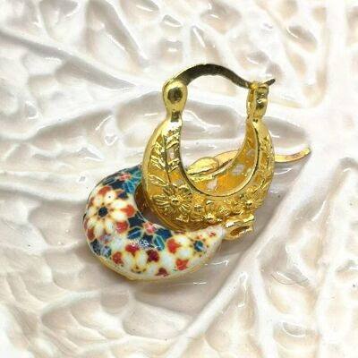 Tiny Golden Hoop Earrings