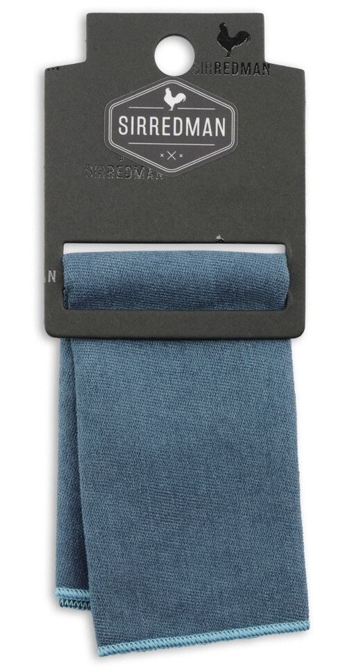 Sir Redman pocket square Soft Touch denim blue