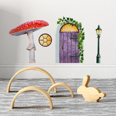 Fantasy door wall sticker - fairy door - wall art