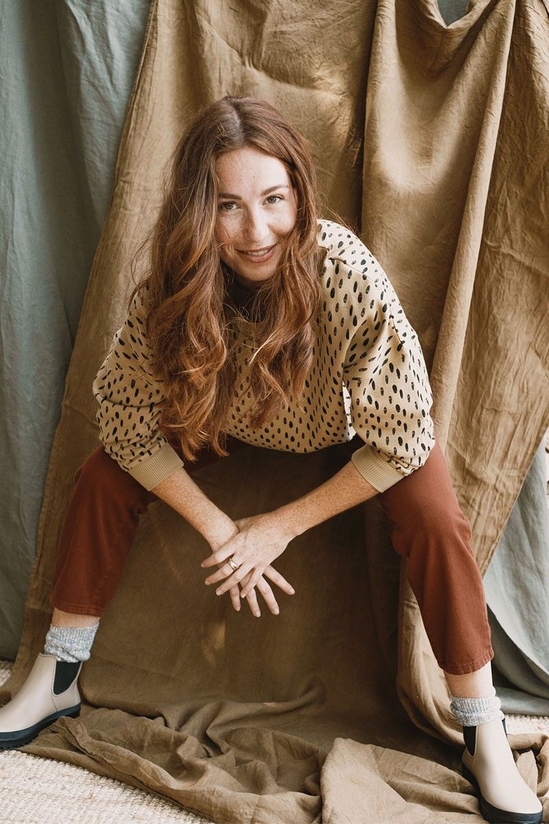 Joana Stones Oversize-Sweatshirt in Beige