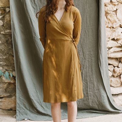 Janette Wrap Dress Jade green