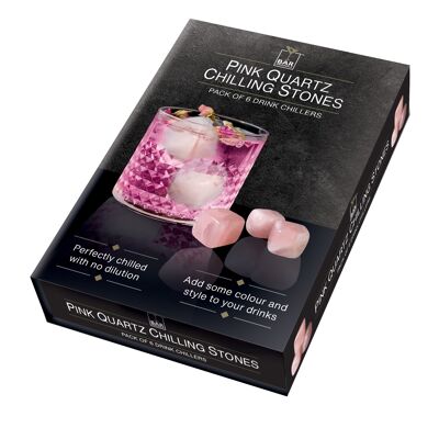 Pack de 6 piedras escalofriantes de cuarzo rosa Bar Originale