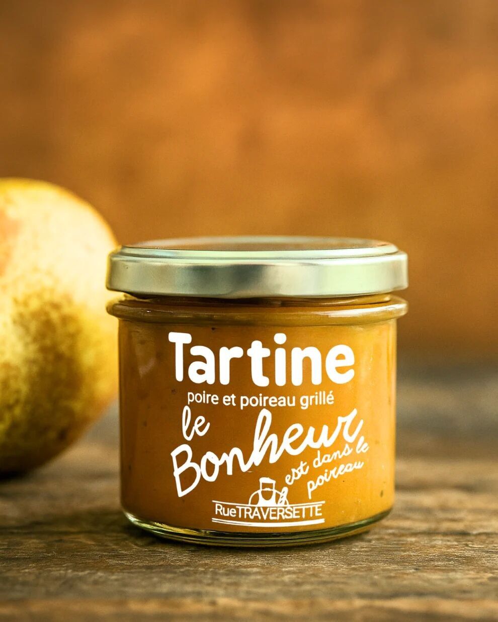 Tartinable apéritif végétarien │ Poireau, pois chiche et poire ▸ Le Bonheur est dans le Poireau