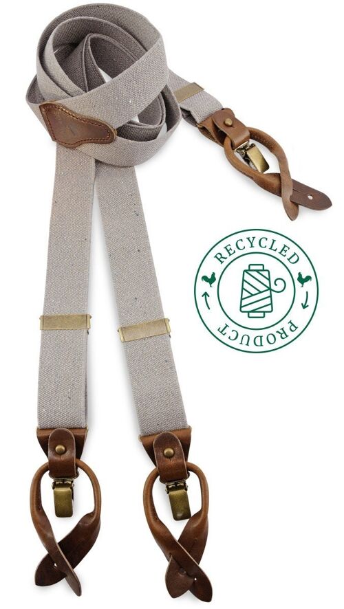 Sir Redman deluxe suspenders Richy Recycle taupe