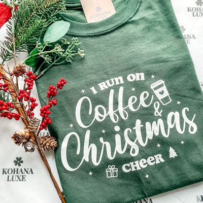 T-shirt con caffè e auguri di Natale