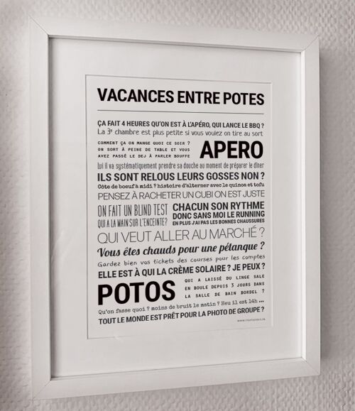 Affiche "LES VACANCES ENTRE POTES"