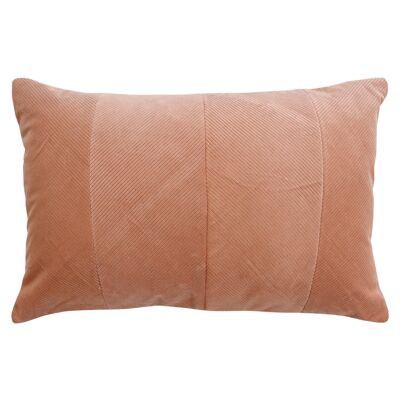 Cuscino Patch in velluto a coste | 40x60 cm | rosa