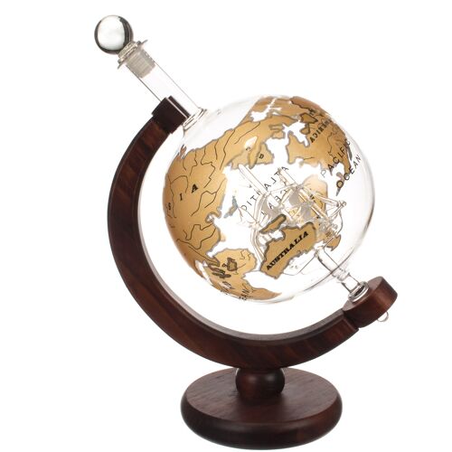 Bar Originale Gold Ship Globe Decanter 750ml