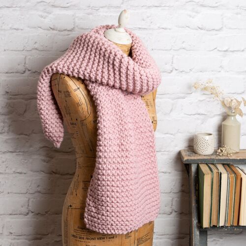 Garter Scarf Knitting Kit - Beginners Basics