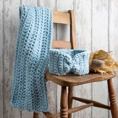 Scarf & Headband Crochet Kit - Beginners Basics