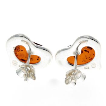 Boucles d'oreilles en argent sterling 925 et ambre de la Baltique - AC004 4