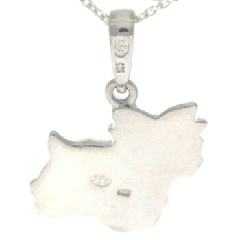 Westie en argent sterling 925 et ambre de la Baltique - Scotty Dog - AD218 3