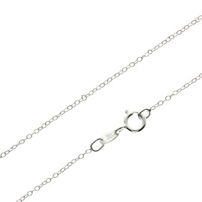 Made in Italy - 925 Sterling Silver Delicate Cable Trace Chain - GCH008