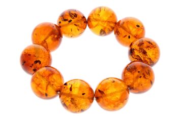 Bracelet Exclusif Boule Parfaite Véritable Ambre Baltique - BT0124 2