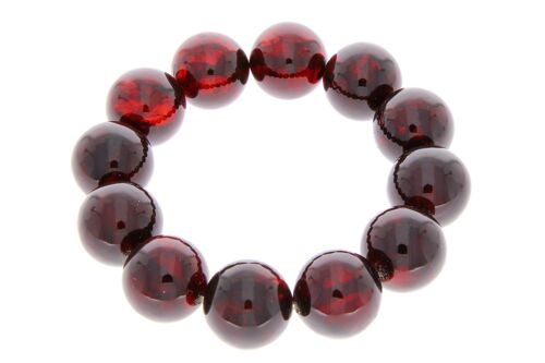 Exclusive perfect ball Genuine Baltic Amber Bracelet - BT0119