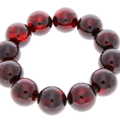 Exclusive perfect ball Genuine Baltic Amber Bracelet - BT0119