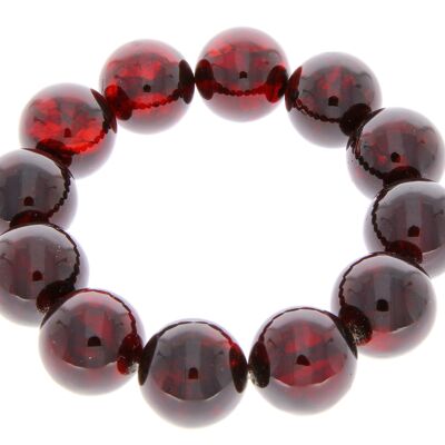 Pulsera exclusiva de ámbar báltico genuino Perfect Ball - BT0119