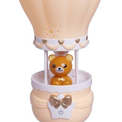 Table plastic lamp with usb height 25cm for kids decoration 2colors