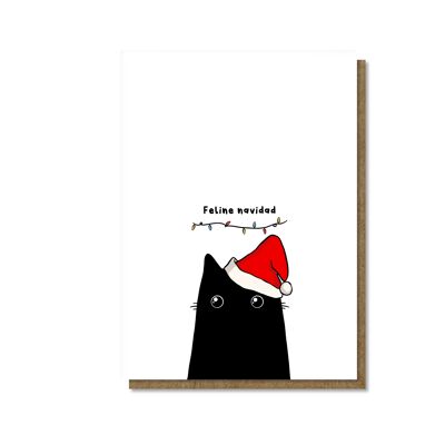 Feline Navidad, card A5
