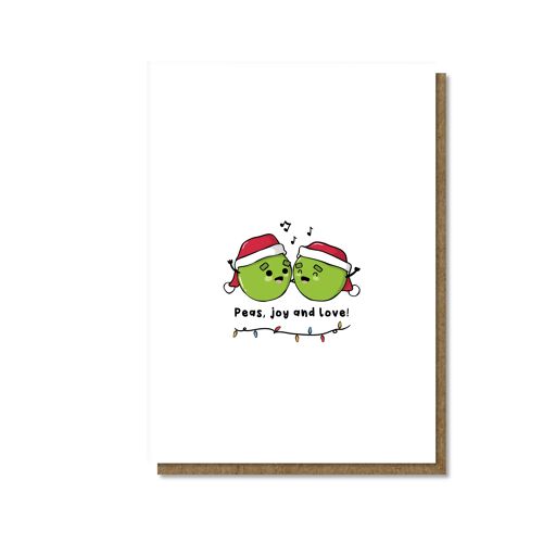 Peas, joy & love, card a5