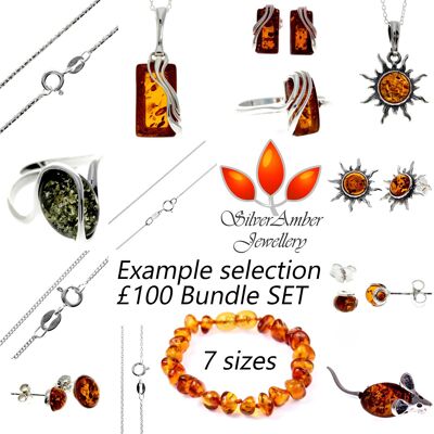 SilverAmber Jewellery Best Sellers Set - £101