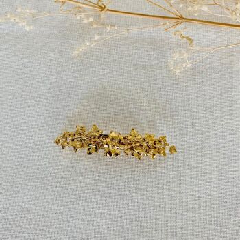 Small golden Calliope hair clip 2