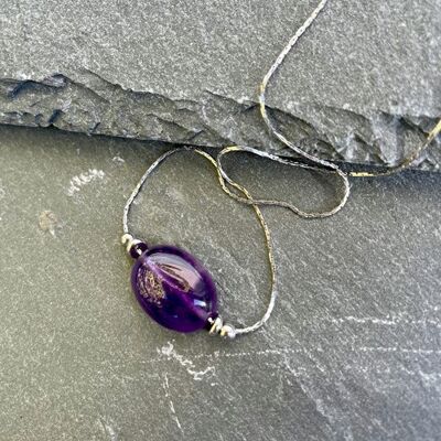 Lily amethyst necklace