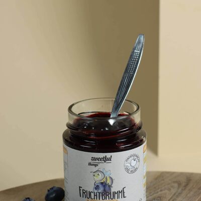 Fruchtbrumme - Low Carb Blueberry Fruit Spread with no added sugar 130 g