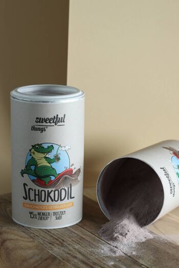 Schokodil - boisson en poudre à faible teneur en glucides contenant du cacao sans sucre ajouté 300 g 2