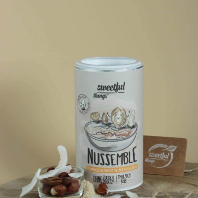 Nussemble - Alternativa al porridge a basso contenuto di carboidrati senza zuccheri aggiunti 250 g