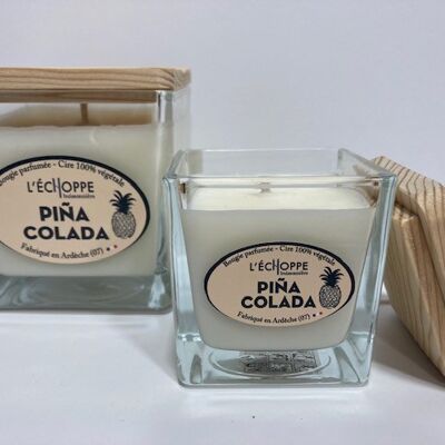 SCENTED CANDLE WAX 100% VEGETABLE SOYA - 6X6 80 G PINA COLADA