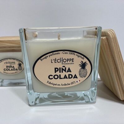 SCENTED CANDLE WAX 100% VEGETABLE SOYA - 8X8 190 G PINA COLADA