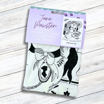 Torchon littéraire en coton Fairtrade de Jane Pawsten