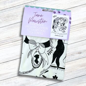 Torchon littéraire en coton Fairtrade de Jane Pawsten 1