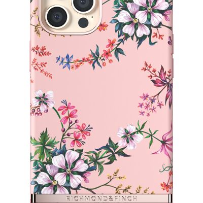 iPhone con fiori rosa
