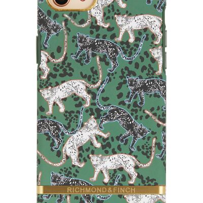 iPhone mit grünem Leoparden -