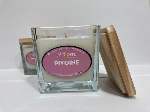 SCENTED CANDLE WAX 100% VEGETABLE SOYA - 8X8 190 G PIVOINE
