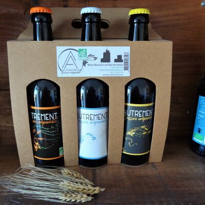 Tripack suitcase to offer - 3 organic beers 33cl from the brewery Otherwise