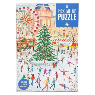 Eislaufen Weihnachtspuzzle - 1000 Teile