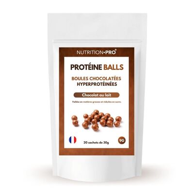 PROTEIN BALLS - 20 sachets of 30g Milk Chocolate