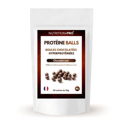 PROTÉINE BALLS - 20 sachets de 30g Chocolat noir