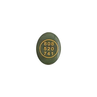Geldcode-Stein, 4x3cm, Grüne Jade