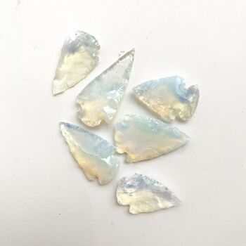 Pointe de flèche à facettes, 3-4 cm, Opalite 3