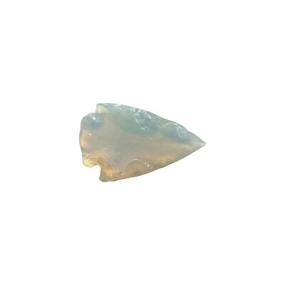 Punta di freccia sfaccettata, 3-4 cm, opalite