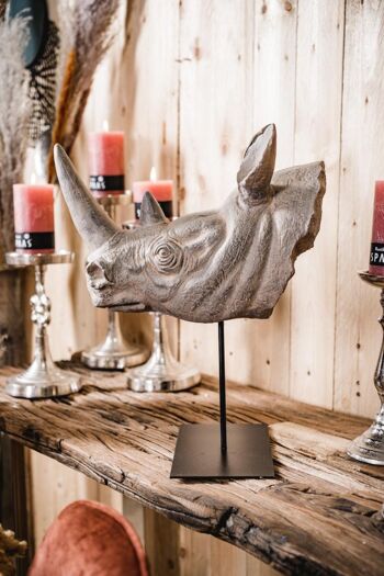 Statue décorative rhinocéros 44,5 cm 10