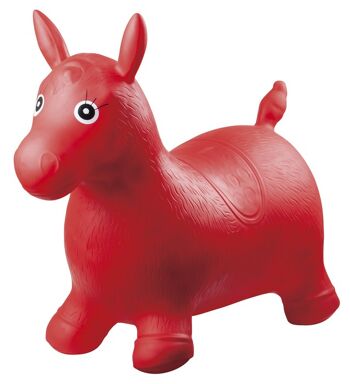 HB Hop n' Bounce Poney Rouge avec Pompe 3