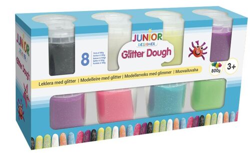 JDE Glitter Dough 4 pack 4x100 g.