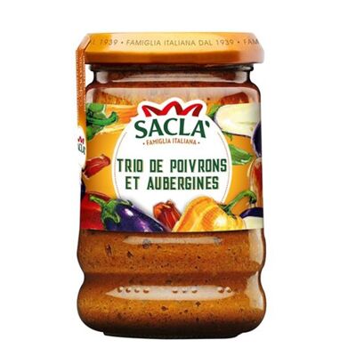 SACLA - Pepper & Eggplant Trio Sauce 190g (short use by date)