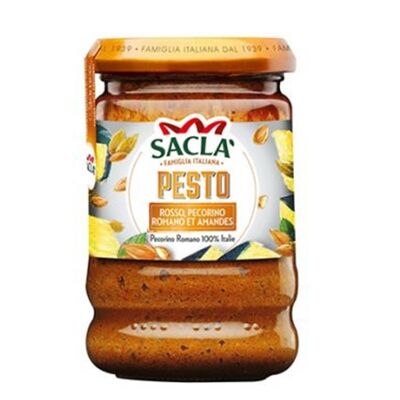SACLA - Pesto rosso salsa Pecorino Romano y almendras 190g